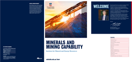Our Minerals and Mining Capabilities