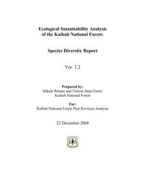 Species Risk Assessment