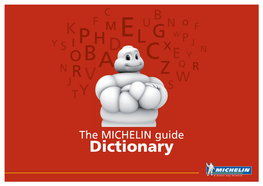 The MICHELIN Guide Dictionary 3