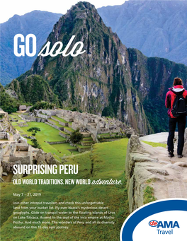 Surprising Peru Old World Traditions