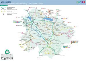 Liniennetz Landkreis Weißenburg-Gunzenhausen