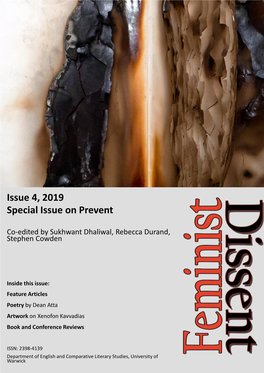 Issue 4, 2019 Special Issue on Prevent