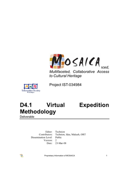 D4.1 Virtual Expedition Methodology Deliverable