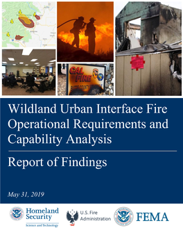 Wildland Urban Interface (WUI) Fire Operational Requirements And