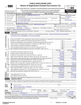 Our 2020 Form