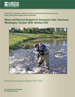 Nutrient Budget for Vancouver Lake