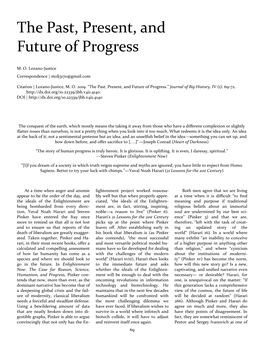 The Past, Present, and Future of Progress
