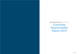 Corporate Responsibility Report 2013