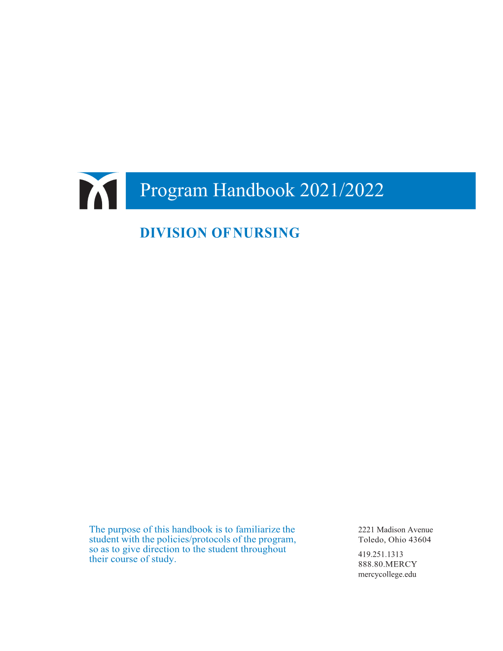 Program Handbook 2021/2022