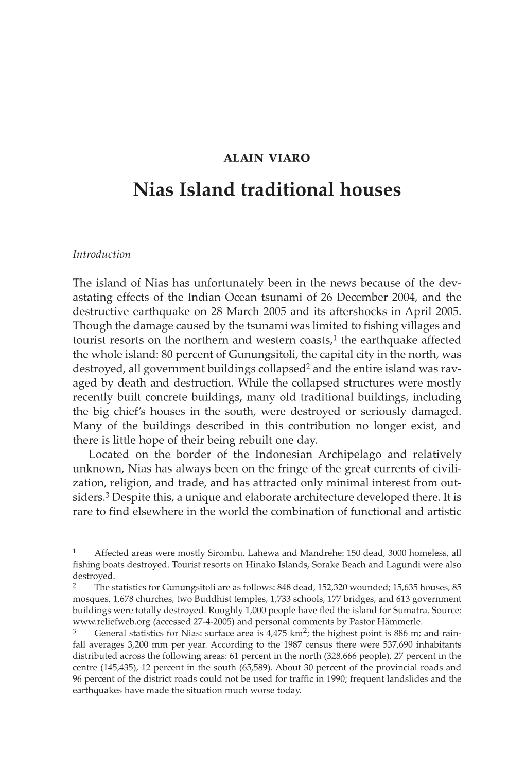 Nias Island Traditional Houses