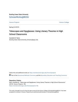 Using Literary Theories in High School Classrooms