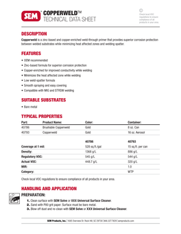 Copperweld™ Technical Data Sheet