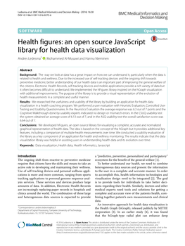 An Open Source Javascript Library for Health Data Visualization Andres Ledesma* , Mohammed Al-Musawi and Hannu Nieminen