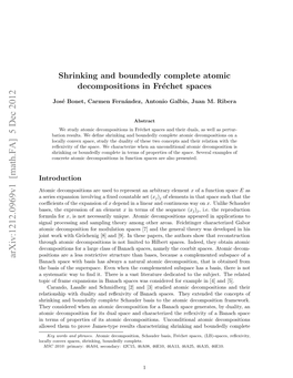 Shrinking and Boundedly Complete Atomic Decompositions in Fr\'Echet