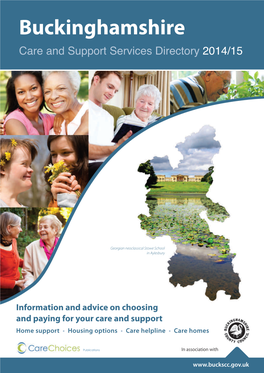 Buckinghamshire Care and Support Services Directory 2014/15