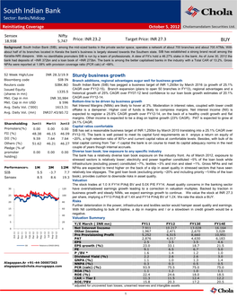 South Indian Bank Sector: Banks/Midcap