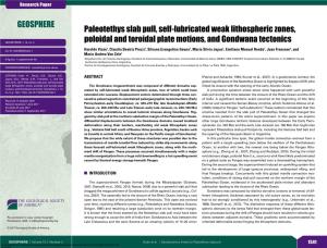 Paleotethys Slab Pull, Self-Lubricated Weak Lithospheric Zones, Poloidal