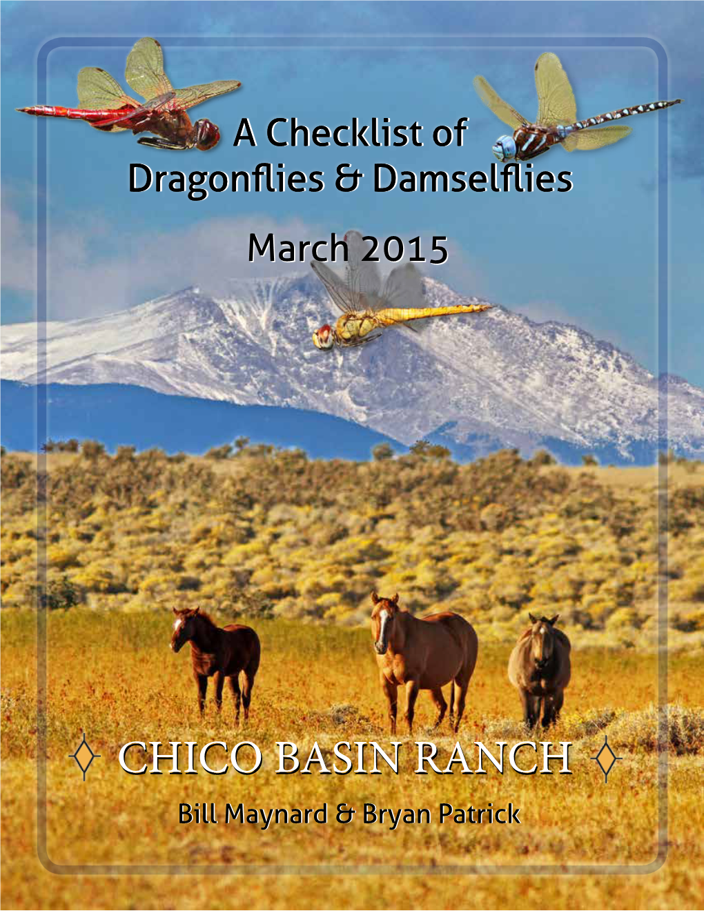 To Download the Ranch Dragonfly and Damselfly Checklist