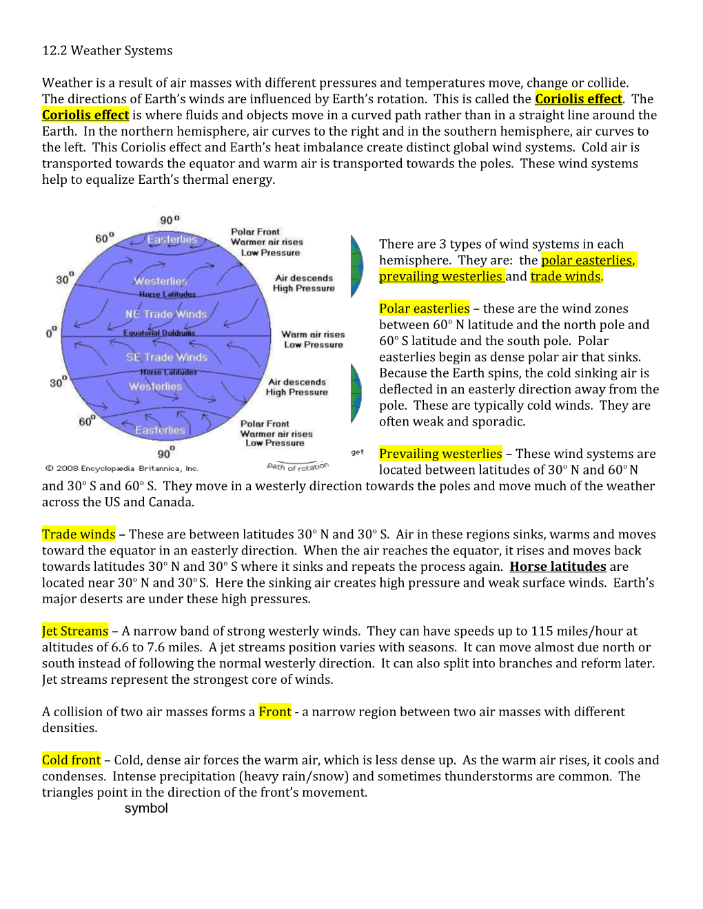 12.2 Weather Systems