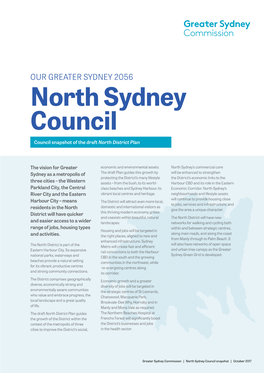 North Sydney Council Council Snapshot of the Draft North District Plan