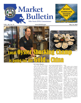 Local Oyster Shucking Champ Is Going for the Gold in China by Veronica Mosgrove for a Man Who Does Not Eat Coast Are Better Developed and Have Oyster