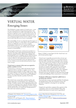 Virtual Water-Emerging Issues