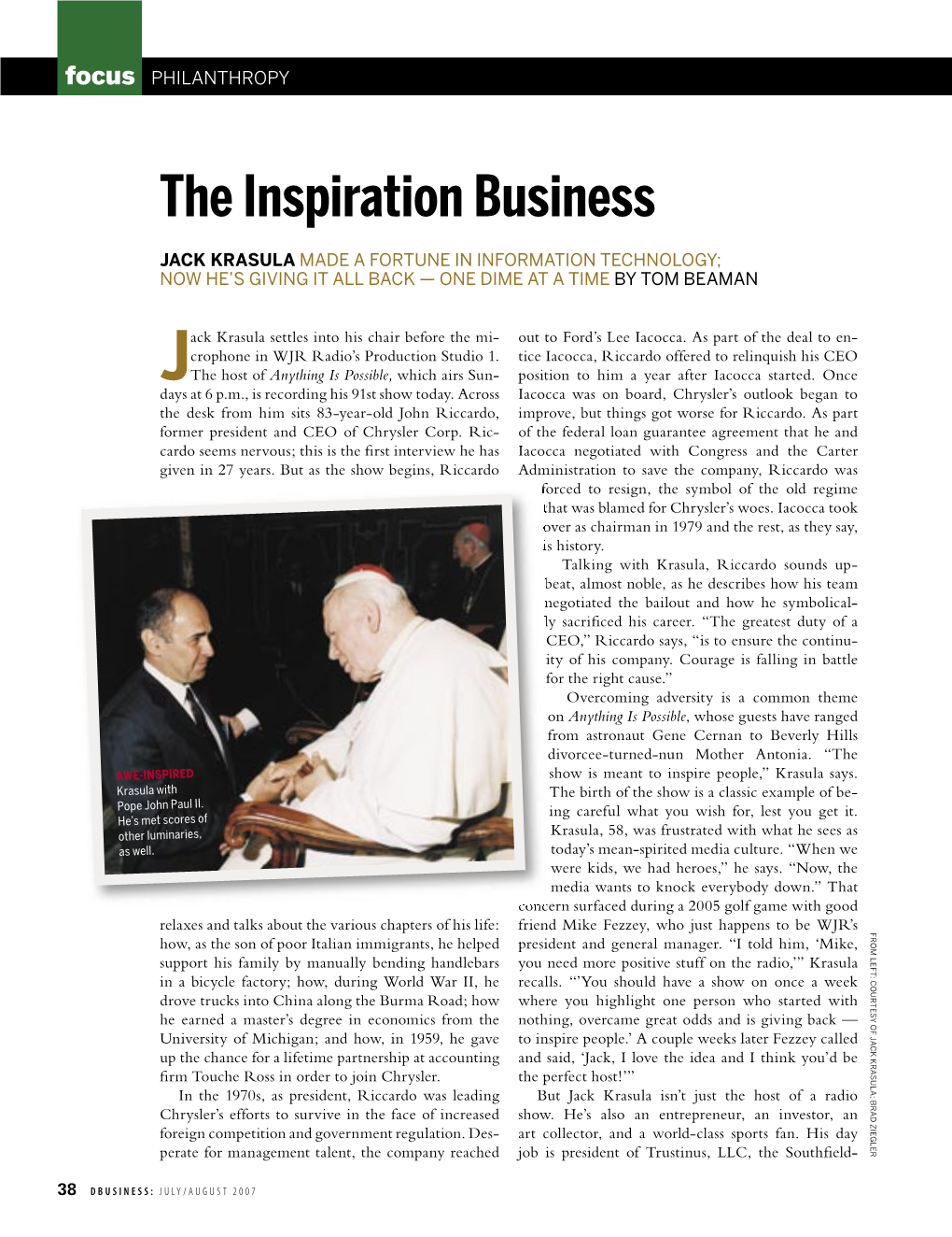 The Inspiration Business