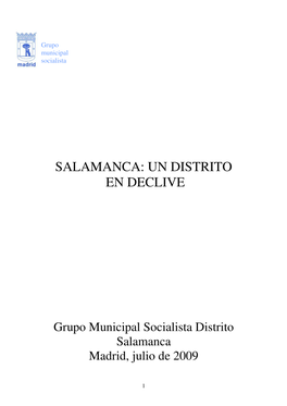 Salamanca: Un Distrito En Declive