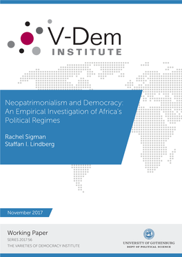 Neopatrimonialism and Democracy: an Empirical Investigation of Africa's Political Regimes