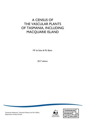 2017 Census of the Vascular Plants of Tasmania