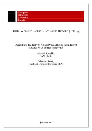 Agricultural Productivity Across Prussia During the Industrial Revolution: a Thünen Perspective