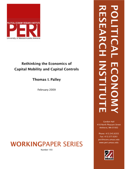 Rethinking the Economics of Capital Mobility and Capital Controls