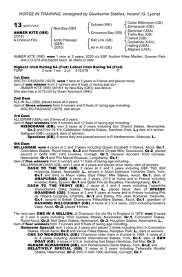 HORSE in TRAINING, Consigned by Glenburnie Stables, Ireland (G