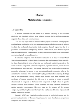 Metal Matrix Composites