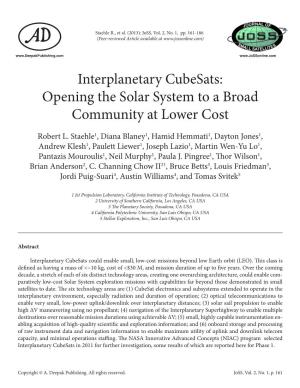Opening the Solar System to a Broad Community at Lower Cost