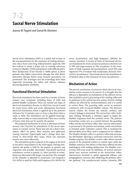 Sacral Nerve Stimulation