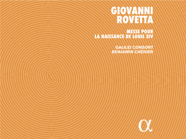 Giovanni Rovetta Messe Pour La Naissance De Louis Xiv