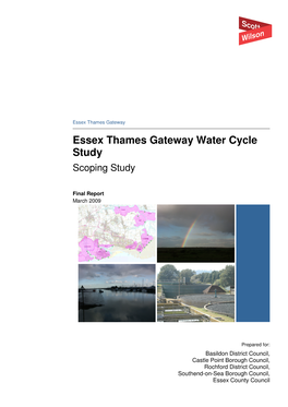 Essex Thames Gateway Water Cycle Study Scoping Study