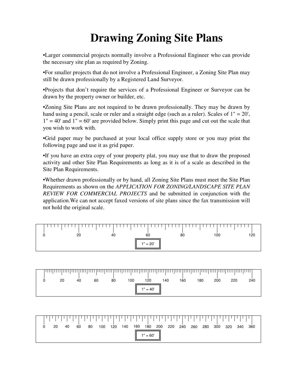 Zoning Site Plans