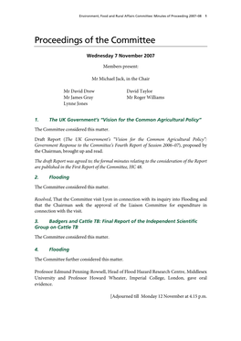 Minutes of Proceedings 2007-08 for Website