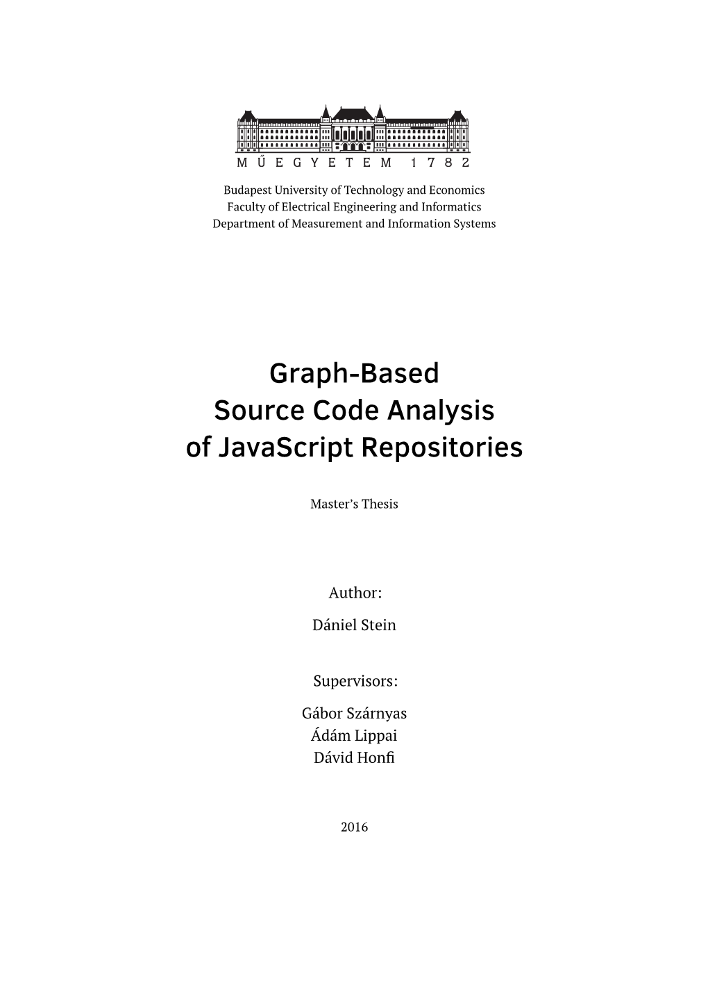 Graph-Based Source Code Analysis of Javascript Repositories