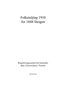 Folketeljing 1910 for 1848 Steigen