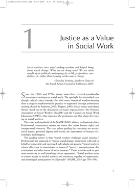 Justice As a Value in Social Work 5