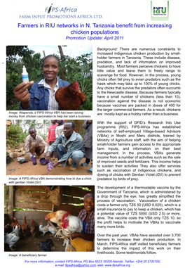 Farmer Testimonials Chicken Vaccination N Tanzania.Pdf