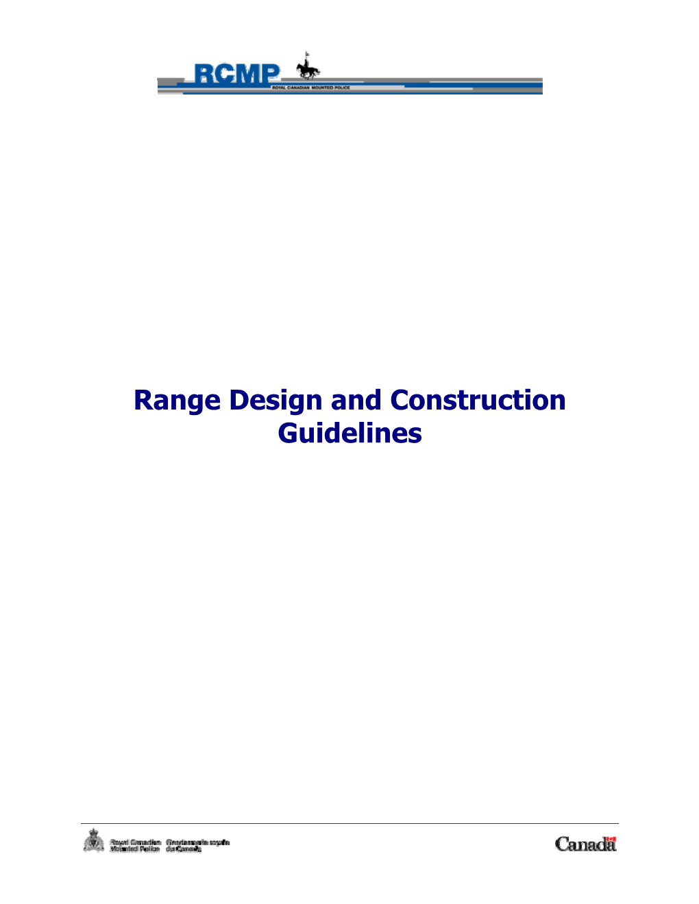 Range Design and Construction Guidelines