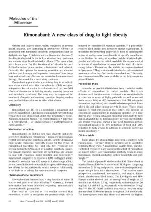 Rimonabant: a New Class of Drug to Fight Obesityobesity