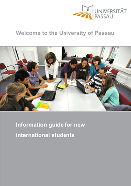 The University of Passau Information Guide for New International Students