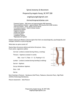 Yoga Anatomy 8.11.17 Spinal