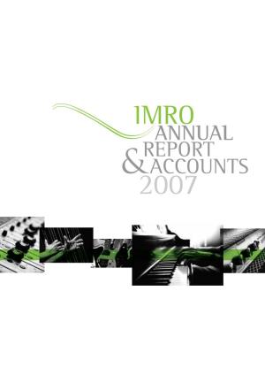IMRO Annual Report 2007