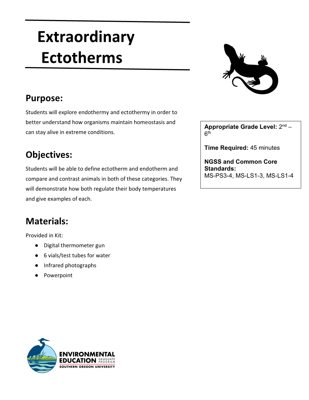 Extraordinary Ectotherms